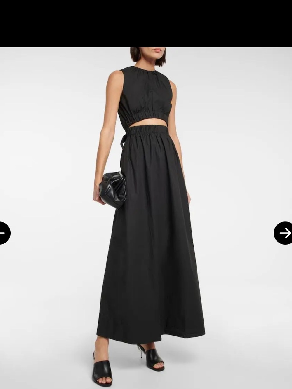 Sir Dion Cutout Cotton Polin Maxi Dress